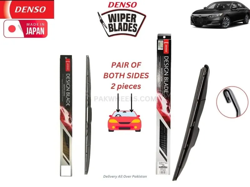 Honda Accord 2019-2024 Denso Wiper Blade Set - Made in Japan Image-1