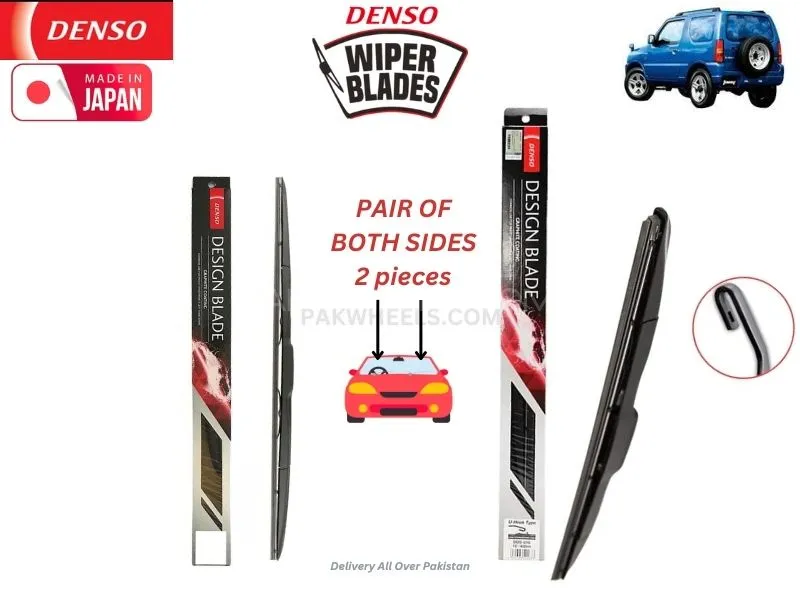 Suzuki Jimny 660cc 1998-2019 Denso Wiper Blade Set - Made in Japan Image-1