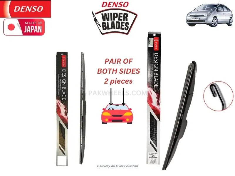 Toyota Prius 2003-2009 Denso Wiper Blade Set - Made in Japan Image-1