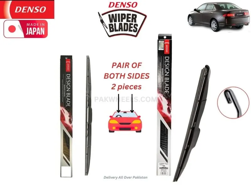 Honda Accord CL9 2002-2006 Denso Wiper Blade Set - Made in Japan Image-1