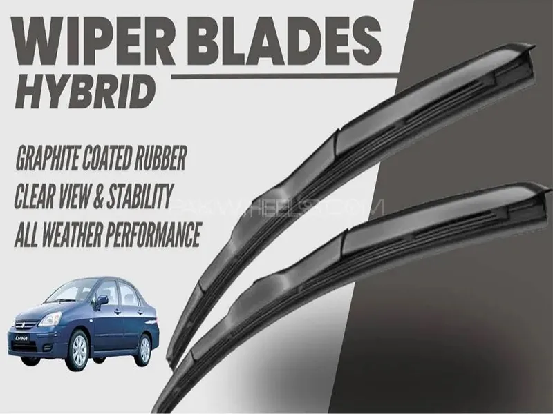 Suzuki Liana 2006-2014 Wiper Blades | Hybrid Type | Graphite Coated Rubber Image-1