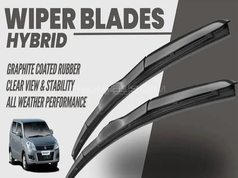 Suzuki Wagon R 2014-2024 Wiper Blades | Hybrid Type | Graphite Coated Rubber Image-1