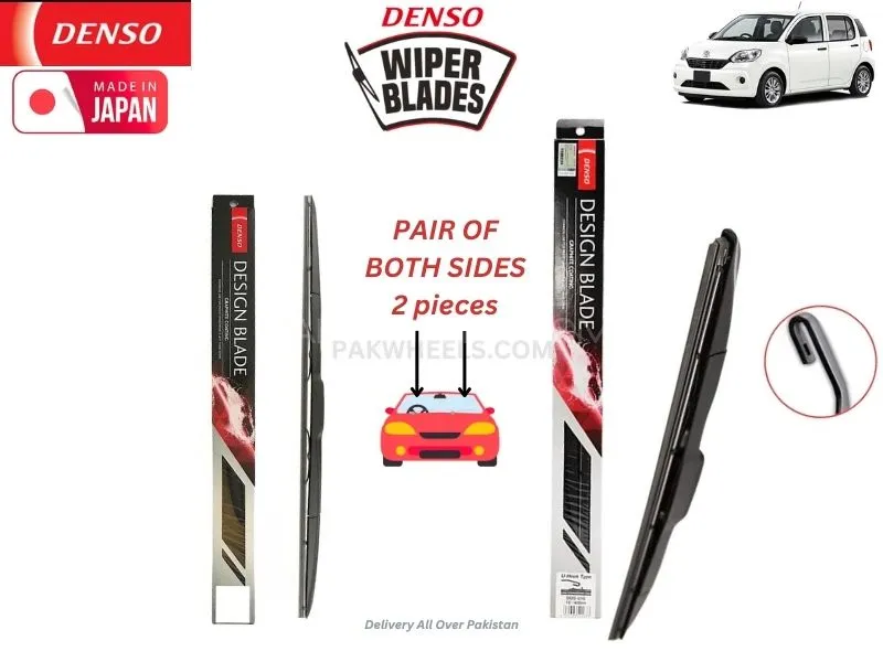 Totota Passo 2016-2024 Denso Wiper Blade Set - Made in Japan Image-1