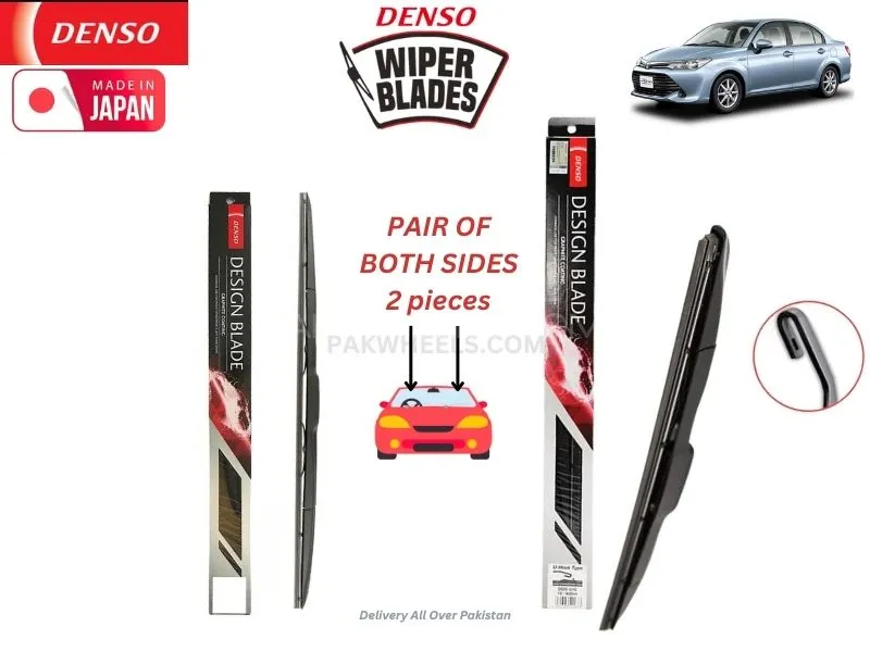 Toyota Axio Hybrid 2011-2018 Denso Wiper Blade Set - Made in Japan Image-1