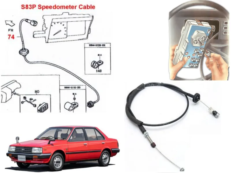 Nissan B11 Speedo Meter Cable | 1 Pcs Image-1