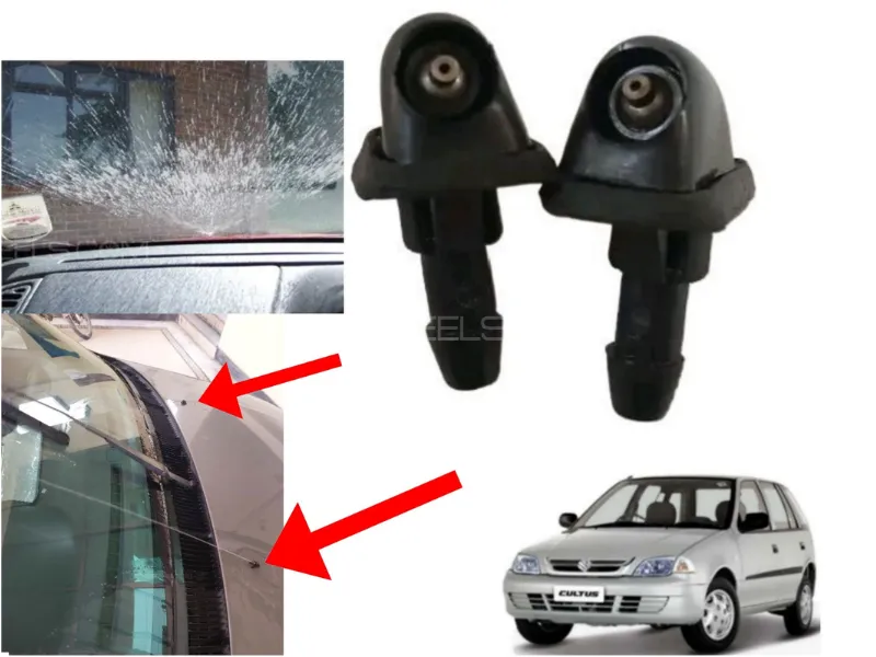 Suzuki Cultus 2007-2017 Wiper Shower Nozzle | 2 Pcs Image-1