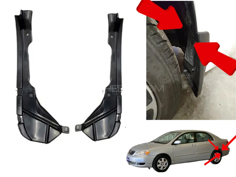 Toyota Corolla Rear Shield 2006-2008 |  2 Pieces | Image-1