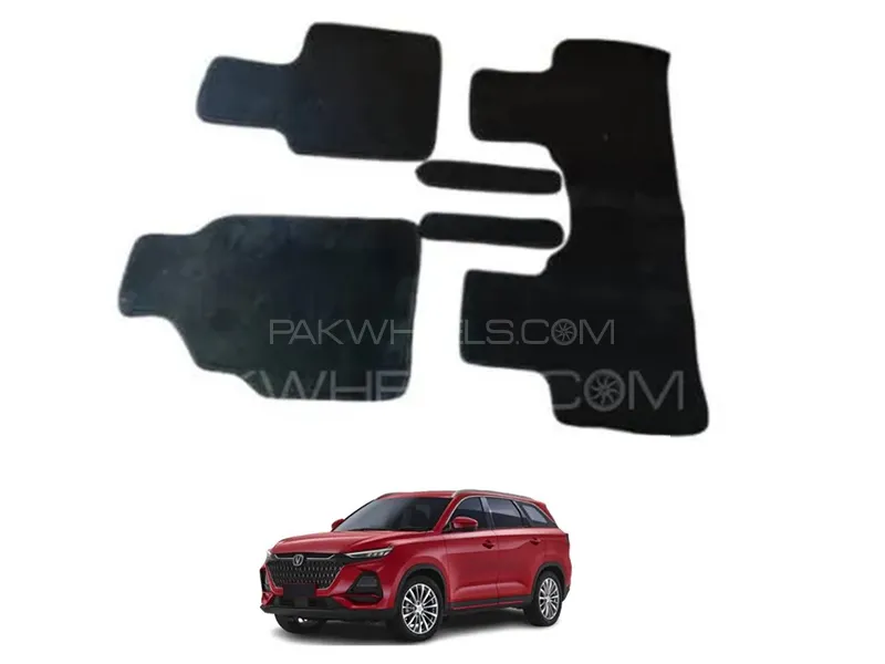 Changan Oshan X7 2022-2024 Luxury Carpet Floor Mat - Black - Oem Fitting - 3 Pcs Image-1