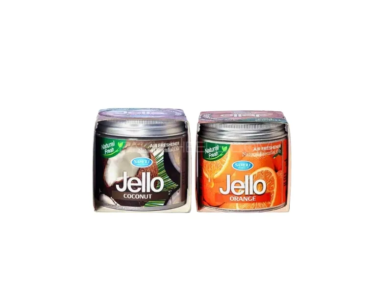 Jello Air Freshener Gel Pack Of 2 Coconut & Orange | Perfume Gel Image-1