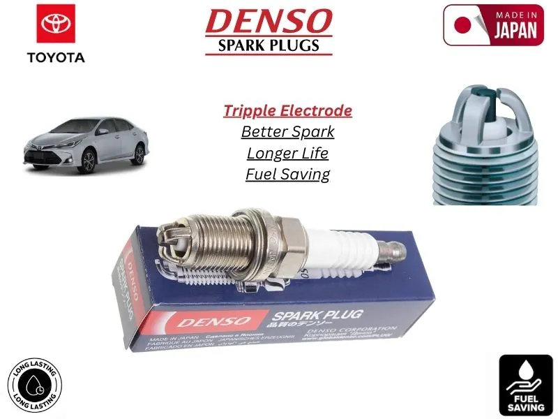 Buy Toyota Corolla Gli 20182024 Denso Spark Plug 4 Pcs Made in