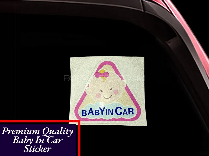 Baby in Car Die-Cut Vinyl Decal Baby in Car Car Sticker Waterproof Auto Decors on Car Body Bumper Image-1