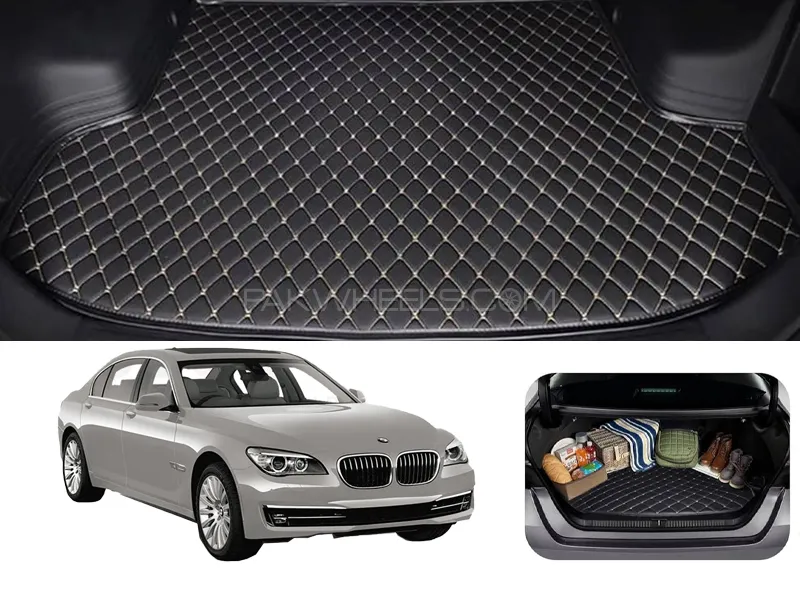 BMW 7 Series 7D Custom Car Trunk Mat - Model 2002-2009 Image-1