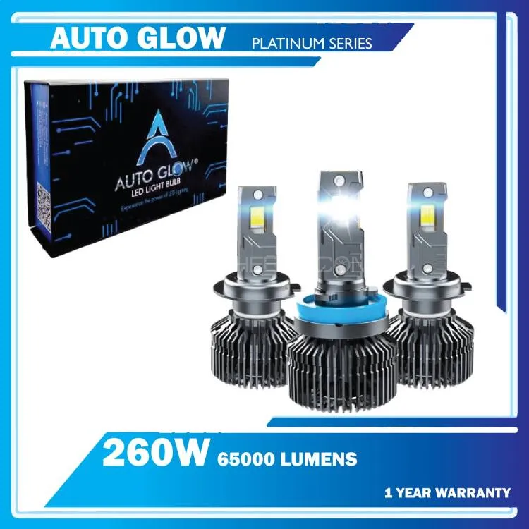 H4 - Auto Glow Platinum Series LED Lights - 260Watts 65000 Lumens - One Year Warranty  Image-1
