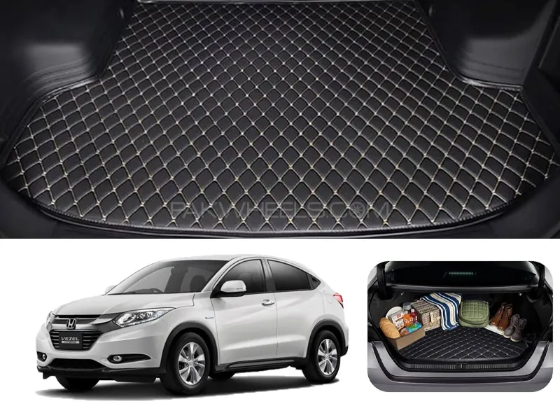 Honda Vezel 7D Custom Car Trunk Mat - Model 2013-2018 Vezel Best Trunk mat | Vezel Trunk | Vezel Mat