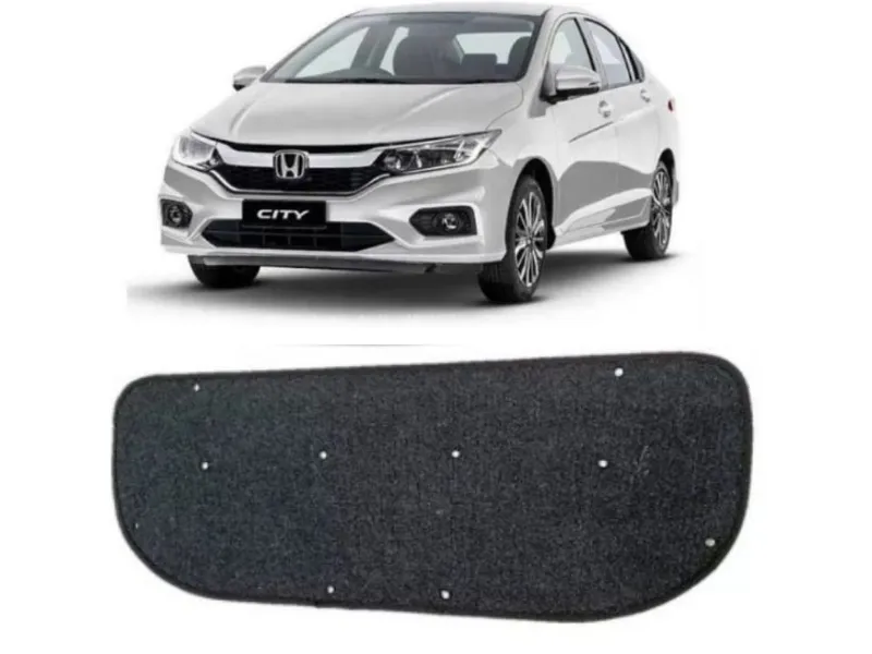 Premium High Quality Black Bonnet Insulator with Clips for Honda City 2021-2024 Premium High Quality Black Bonnet Insulator with Clips for Honda City 2021-2024 Image-3