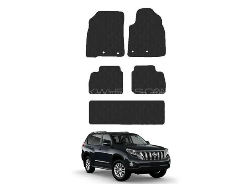Toyota Prado FJ 150  Carpet Floor Mat - Black - OEM Fitting - 4 Pcs Image-1