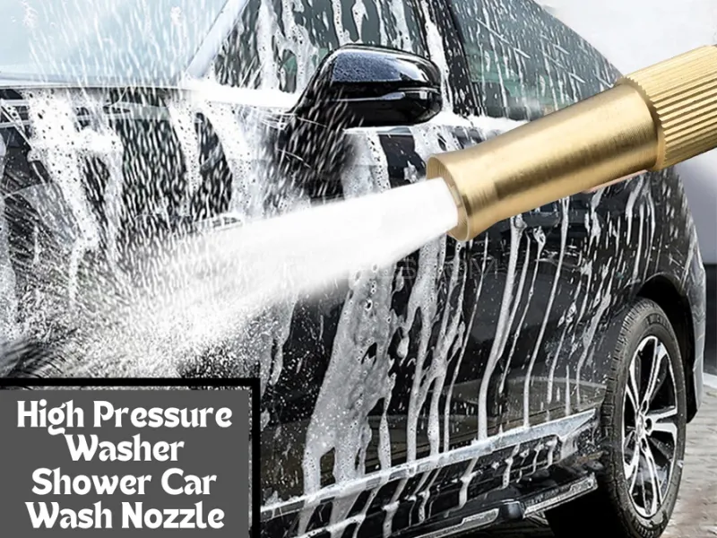 High Pressure Washer Shower Car Wash Water Gun Household Brush | Car Watering Nozzle In-line Type Image-1