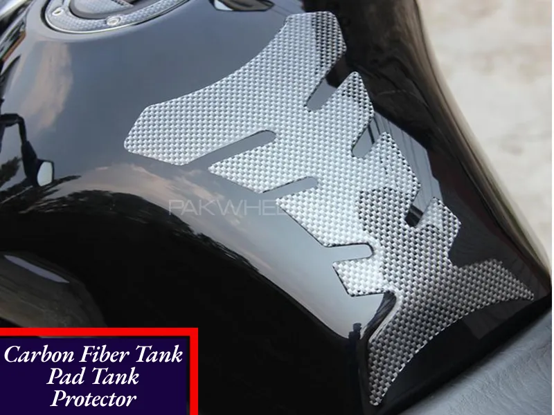 Fish Bone Sticker Gas Fuel Tank Protector Pad Cover Decal | Carbon Fiber Tank Pad Protector Sticker Image-1