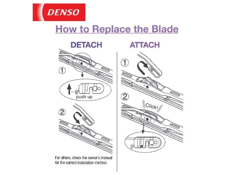 Honda Civic 2006-2012 Denso Wiper Blade - 2 Pcs Set - Denso Premium Honda Civic 2006-2012 Denso Wiper Blade - 2 Pcs Set - Denso Premium Image-3