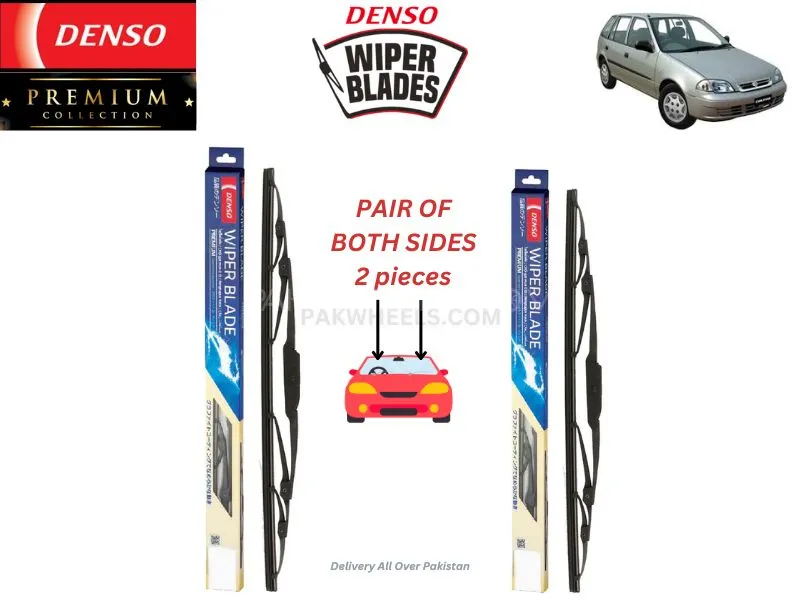 Suzuki Cultus 2000-2007 Denso Wiper Blade - 2 Pcs Set - Denso Premium  Image-1