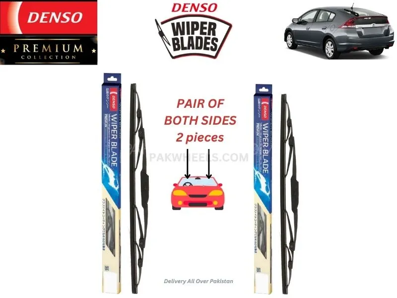 Honda Insight 2009-2015 Denso Wiper Blade - 2 Pcs Set - Denso Premium Image-1