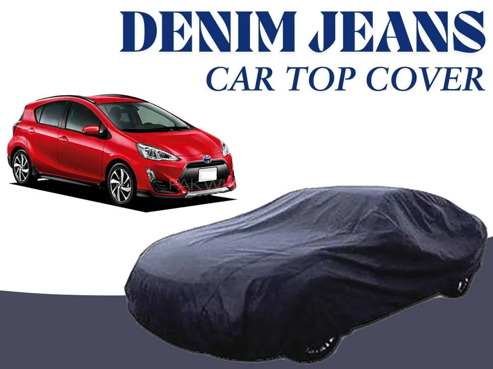 Toyota Aqua 2012-2024 Denim Jeans Top Cover | 12oz Denim | Cotton Top Cover |Heat Proof | Anti-Crack