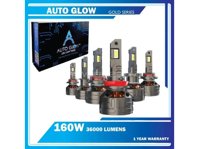 H4 - Auto Glow gold Series LED Lights - 160Watts 36000 Lumens - One Year Warranty Image-1