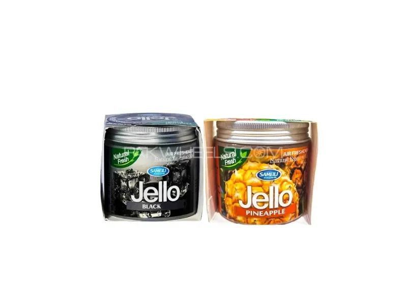 Jello Air Freshener Gel Pack Of 2  Black & Pineapple | Perfume Gel Image-1