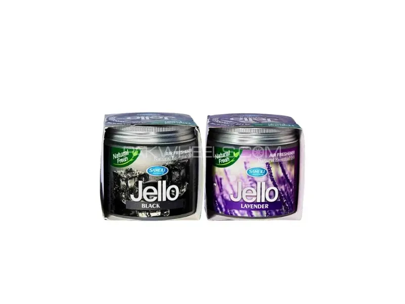 Jello Air Freshener Gel Pack Of 2  Black & Lavender | Perfume Gel Image-1