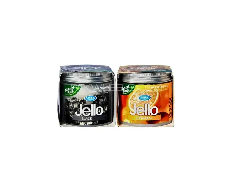 Jello Air Freshener Gel Pack Of 2  Black & Orange | Perfume Gel Image-1