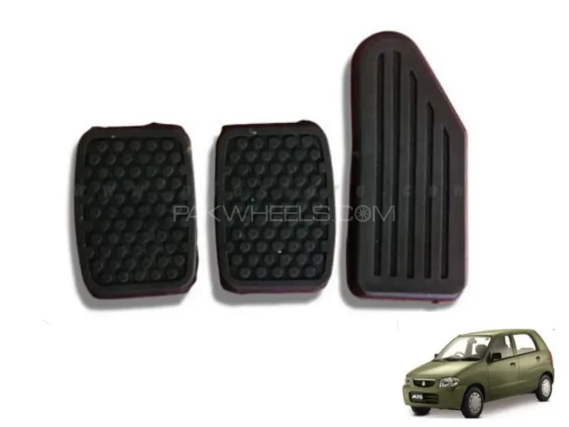 Suzuki Alto 1000cc  Pedal Rubber | 3 Pieces | Accelerator Brake & Clutch Image-1