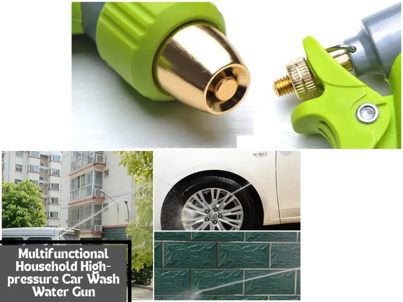 Water Spray Gun High Pressure Car Washer | Multi-Function Hose Spray Nozzle Hand-Held Image-1