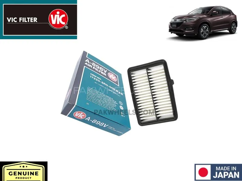 Honda Vezel 2013-2020 Vic A-898V Air Filter - Made in Japan Image-1
