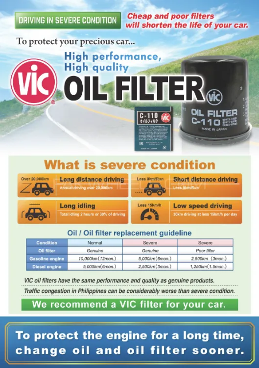 Nissan Wingroad VIC Oil Filter - Made in Japan Nissan Wingroad VIC Oil Filter - Made in Japan Image-5
