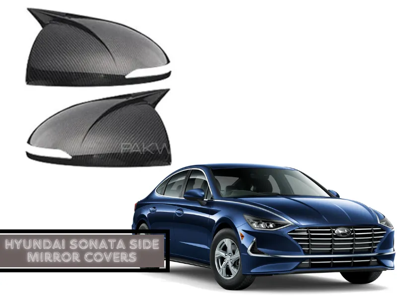 Hyundai Sonata Carbon Fiber Side Mirror Covers | Rearview Side Mirror Trim Cover Image-1