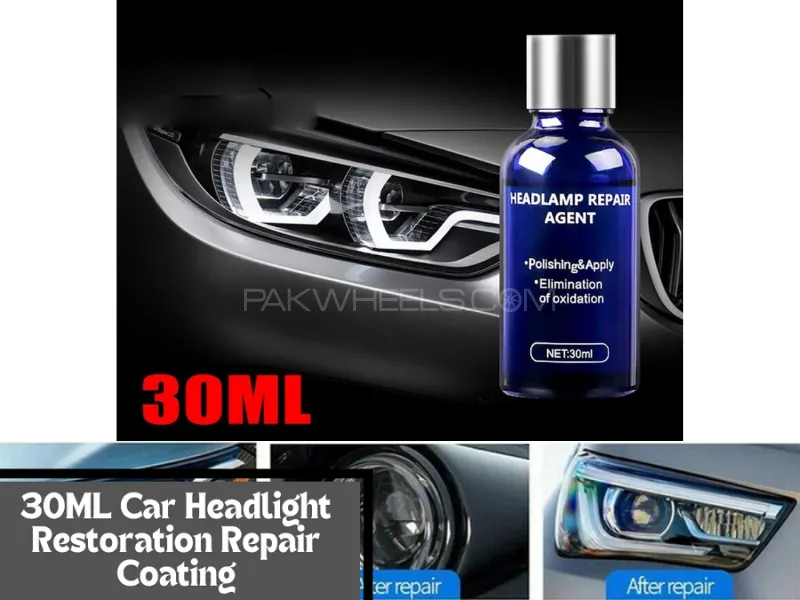 1Pc 30ML Car Headlight Repair Coating Solution Repair Kit | Oxidation Rearview Coating Headlight Image-1