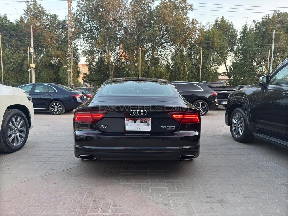 Audi A7 Sportback 50 Quattro
Executive Edition
Model 2015
Registered 2015
Black
Beige Interior
35,000 KM
Power Spoiler
Sunroof
Bose Sound System
Leather/Electric/Memory Seats 
Power Boot
Matrix LED Lights 

calling and visiting hours

Monday to Saturday

11:00 AM to 7:00 PM