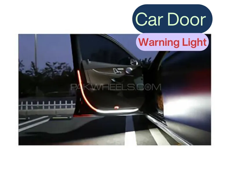 Car Door Warning Light Dual Colors and Flash Image-1
