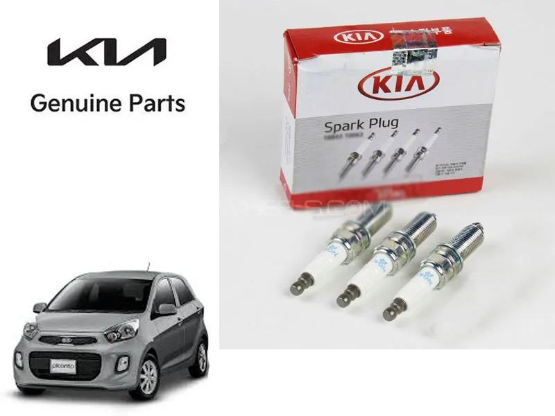 Genuine Spark Plugs Pack of 3 for KIA Picanto 2019 to 2024 Image-1