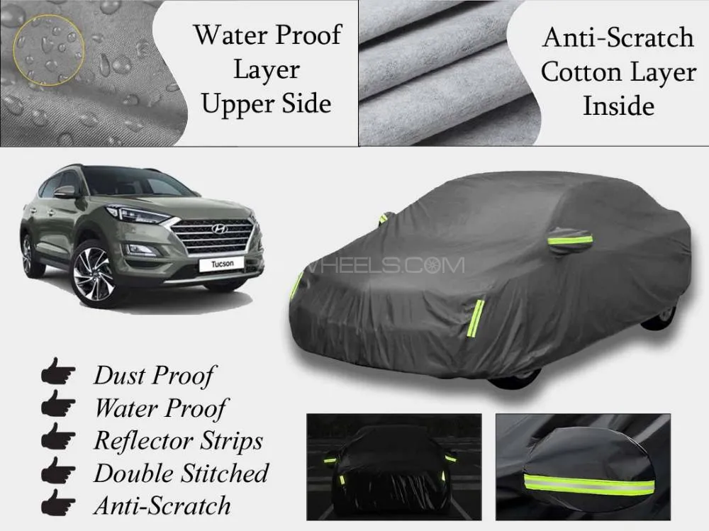 Hyundai Tucson 2020-2024 Top Cover | Grey | Anti-Scratch | Double Layer | Heat Proof | Water Proof Image-1