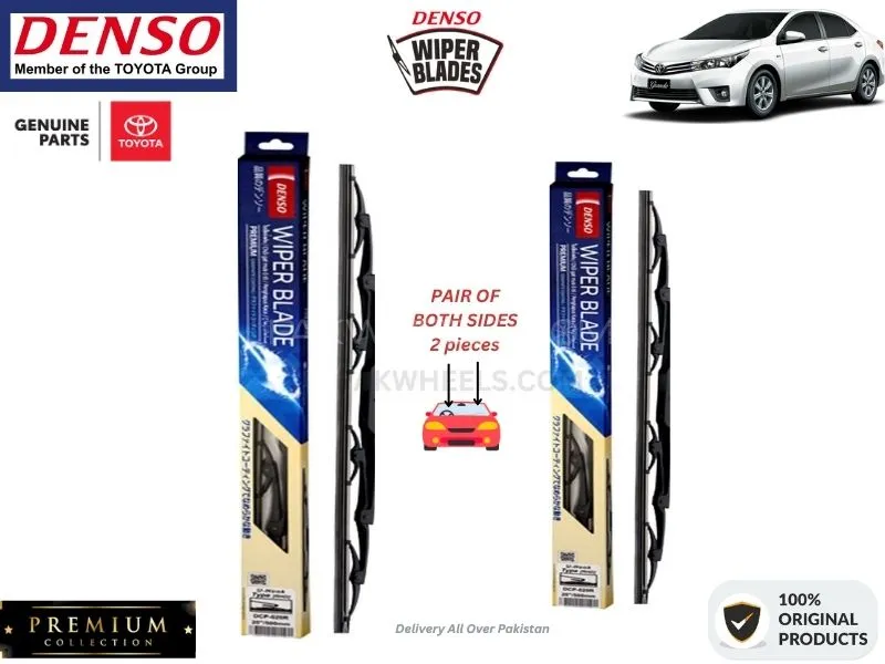 Toyota Corolla 2014-2018 Denso Wiper Blade - 2 Pcs Set - Denso Premium Image-1