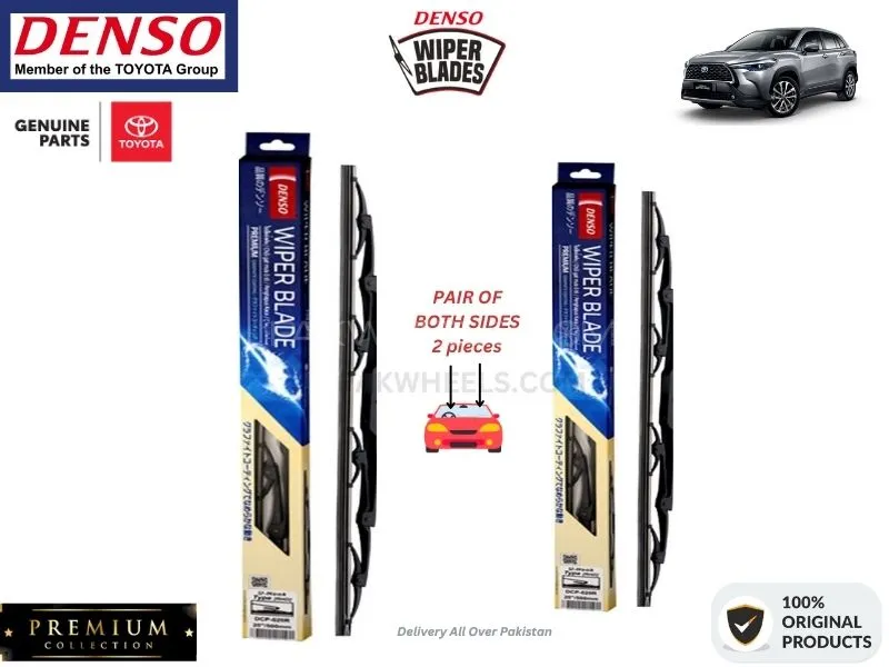 Toyota Corolla Cross 2021-2024 Denso Wiper Blade - 2 Pcs Set - Denso Premium Image-1