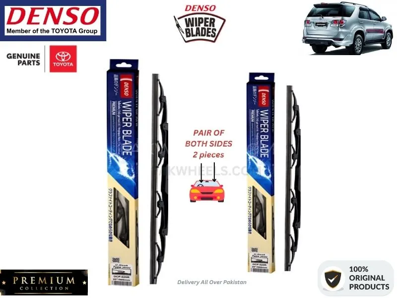 Toyota Fortuner 2013-2016 Denso Wiper Blade - 2 Pcs Set - Denso Premium Image-1