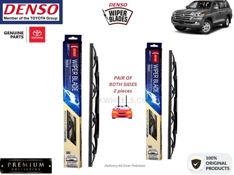 Toyota Land Cruiser 2015-2022 Denso Wiper Blade - 2 Pcs Set - Denso Premium Image-1