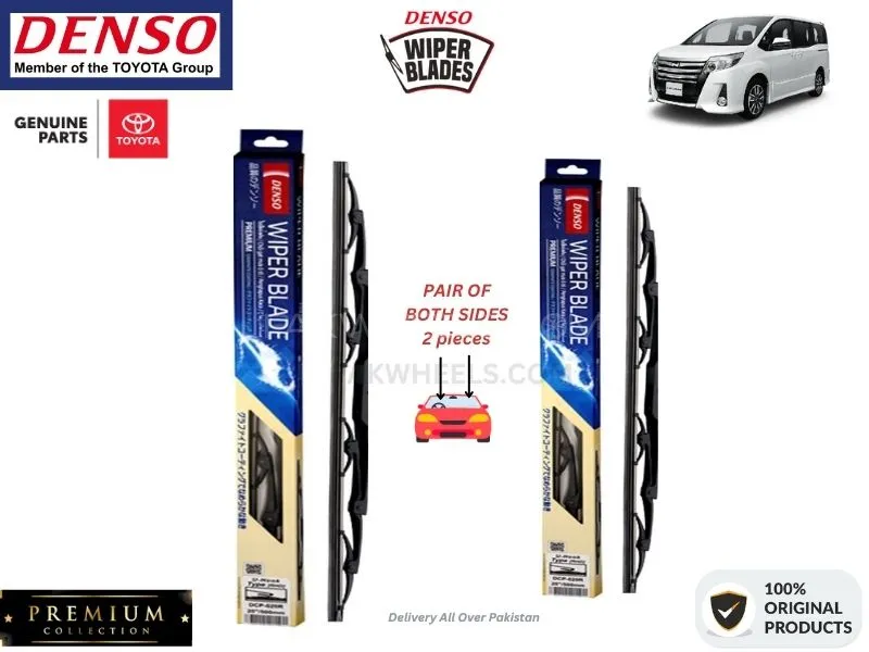 Toyota Noah 2014-2024 Denso Wiper Blade - 2 Pcs Set - Denso Premium Image-1