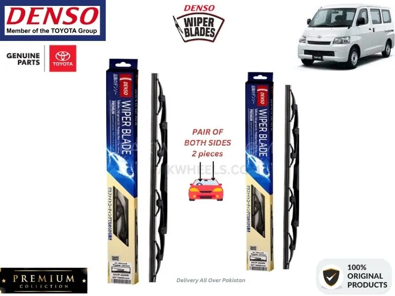 Toyota Town Ace 2008-2024 Denso Wiper Blade - 2 Pcs Set - Denso Premium Image-1