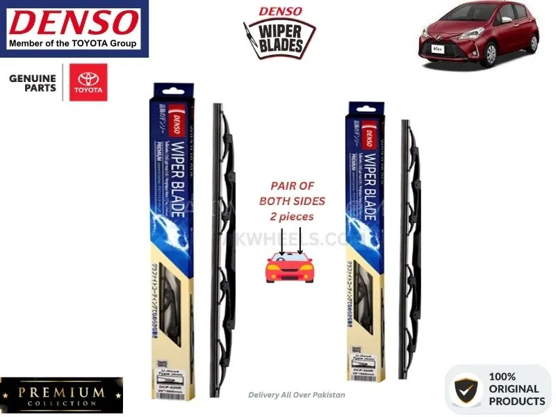 Toyota Vitz 2017-2021 Denso Wiper Blade - 2 Pcs Set - Denso Premium Image-1
