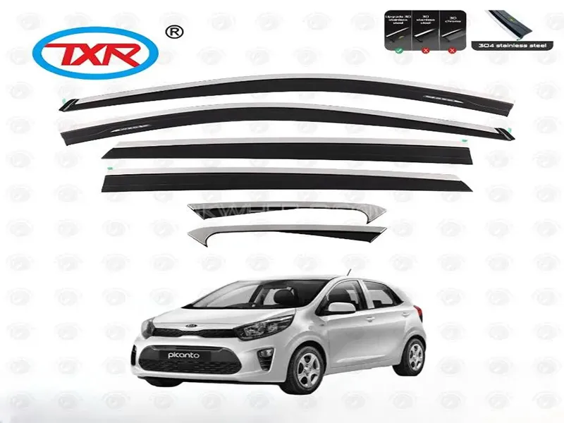 Kia Picanto 2019-2024 TXR Air Press With Chrome - Sun Visor Image-1