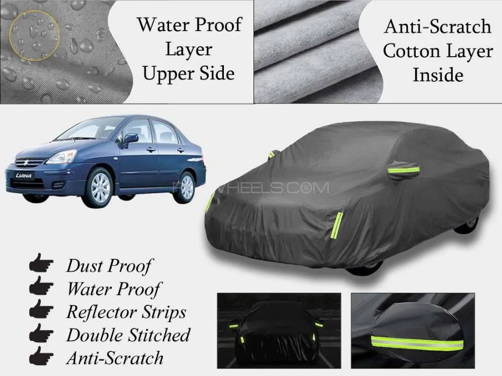 Suzuki Liana 2006-2014 Top Cover | Grey | Anti-Scratch | Double Layer | Heat Proof | Water Proof Image-1