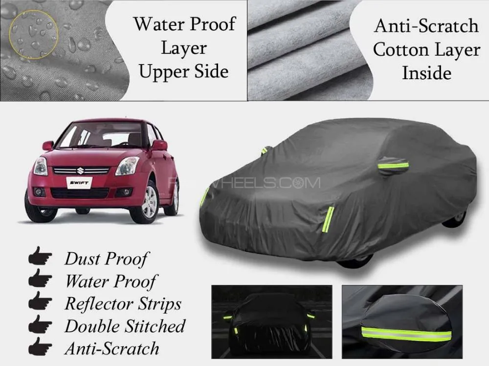Suzuki Swift 2017-2023 Top Cover | Grey | Anti-Scratch | Double Layer | Heat Proof | Water Proof Image-1